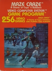 Maze Craze (orange box / text label cartridge)