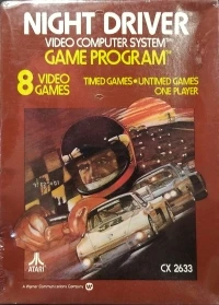 Night Driver (picture label / red box / 1980 Atari)