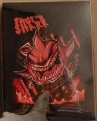 Twist'R Shark (red background)