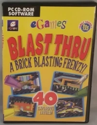 Blast Thru: A Brick Blasting Frenzy! - yellow box art