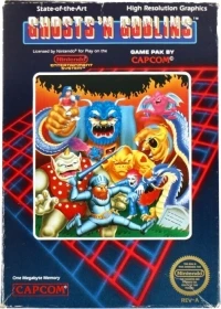 Ghosts 'n Goblins (Made in Japan / REV-A / ©ⓂNintendo® 1985 cartridge)